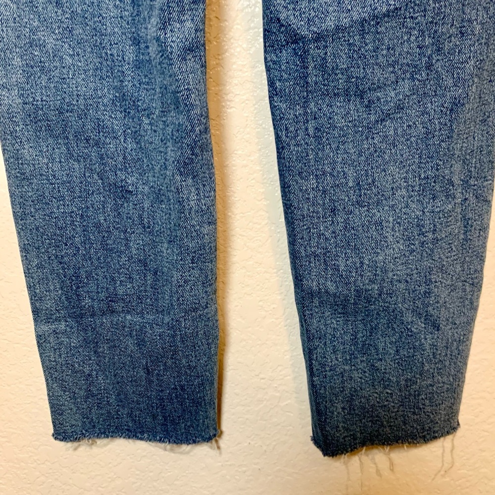Madewell The Momjean Medium Wash Blue Denim Size 25 Petite - Picture 11 of 15